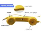 3.5mm Plug Mic Retro Telephone Anti-radiation Cell Phone Handset Receiver(Yellow) - 4