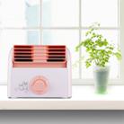 30W Turbine No Blade Mini Desktop Mute Fan for Dormitory / Bedroom / Living Room / Office, 3 Kinds Speed Mode, AC 220V(Pink) - 1