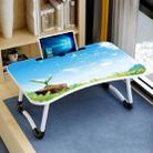 W-shaped Non-slip Legs Pattern Adjustable Folding Portable Laptop Desk with Card Slot (Letter Love) - 1