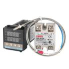 REX-C100 Thermostat + Thermocouple + SSR-10 DA Solid State Module Intelligent Temperature Control Kit - 1