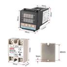 6600W REX-C100 Thermostat + Heat Sink + Thermocouple + SSR-60 DA Solid State Module Intelligent Temperature Control Kit - 6
