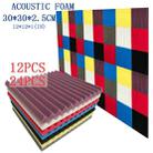 24 PCS Recording Studio Drum Room Acoustic Foam, Random Color Delivery - 3