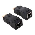 HDMI to RJ45 Extender Adapter (Receiver & Transmitter)  by Cat-5e/6 Cable, Support HDCP, Transmission Distance: 30m(Black) - 3