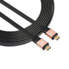 1.5m HDMI 2.0 (4K)  30AWG High Speed 18Gbps Gold Plated Connectors HDMI Male to HDMI Male Flat Cable(Rose Gold) - 1