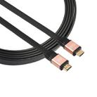 1m HDMI 2.0 (4K)  30AWG High Speed 18Gbps Gold Plated Connectors HDMI Male to HDMI Male Flat Cable(Rose Gold) - 1