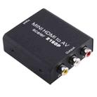 Mini HDMI to AV / CVBS Composite Video Signal Converter(Black) - 1