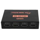 CY10 UHD 4K x 2K 3D 1 x 4 HDMI Splitter (EU Plug) - 3