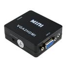 HOWEI HW-2107 HD 1080P Mini VGA to HDMI Scaler Box Audio Video Digital Converter - 1