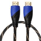 0.5m HDMI 1.4 Version 1080P Woven Net Line Blue Black Head HDMI Male to HDMI Male Audio Video Connector Adapter Cable - 1