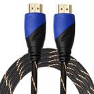 3m HDMI 1.4 Version 1080P Woven Net Line Blue Black Head HDMI Male to HDMI Male Audio Video Connector Adapter Cable - 1