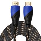 15m HDMI 1.4 Version 1080P Woven Net Line Blue Black Head HDMI Male to HDMI Male Audio Video Connector Adapter Cable - 1