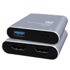 Z37 HDMI Female + Mic to HDMI Female + Audio + USB HD Video & Audio Capture Card with Loop - 1