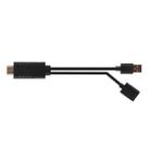 USB Male + USB 2.0 Female to HDMI Phone to HDTV Adapter Cable(Black) - 4