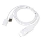 USB Male + USB 2.0 Female to HDMI Phone to HDTV Adapter Cable(White) - 3