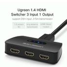 Ugreen HD 1080P 3 Input to 1 Output HDMI 1.4 Splitter HDMI Port Switcher - 4