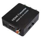 HDMI to AV Audio Converter Support SPDIF Coaxial Audio NTSC PAL Composite Video HDMI to 3RCA Adapter for TV /PC /PS3 / Blue-ray DVD - 1