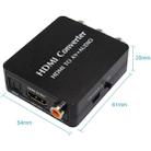 HDMI to AV Audio Converter Support SPDIF Coaxial Audio NTSC PAL Composite Video HDMI to 3RCA Adapter for TV /PC /PS3 / Blue-ray DVD - 3