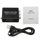 HDMI to AV Audio Converter Support SPDIF Coaxial Audio NTSC PAL Composite Video HDMI to 3RCA Adapter for TV /PC /PS3 / Blue-ray DVD - 5