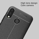 For Asus Zenfone 5z ZS620KL Litchi Texture Soft TPU Protective Back Cover Case (Black) - 5