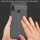 For Asus Zenfone 5z ZS620KL Litchi Texture Soft TPU Protective Back Cover Case (Navy Blue) - 10