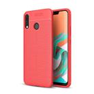 For Asus Zenfone 5z ZS620KL Litchi Texture Soft TPU Protective Back Cover Case (Red) - 1