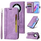 For Honor X9a 5G / X40 5G / Magic5 Lite BETOPNICE Dual-side Buckle Leather Phone Case (Purple) - 1