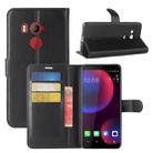 For HTC U11 EYEs Litchi Texture Horizontal Flip Leather Case with Wallet & Holder & Card Slots(Black) - 1