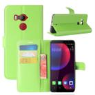 For HTC U11 EYEs Litchi Texture Horizontal Flip Leather Case with Wallet & Holder & Card Slots(Green) - 1