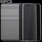 50 PCS 0.75mm Transparent TPU Case for HTC One A9s - 1
