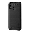 MOFI Brushed Texture Carbon Fiber Soft TPU Case for HTC U12 Life(Black) - 1