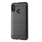 MOFI Brushed Texture Carbon Fiber Soft TPU Case for HTC U12 Life(Grey) - 1