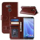 R64 Texture Single Fold Horizontal Flip Leather Case for HTC Desire 12S, with Holder & Wallet & Card Slots & Photo Frame(Brown) - 1