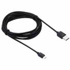 HAWEEL 3m High Speed Micro USB to USB Data Sync Charging Cable For Samsung, Xiaomi, Huawei, LG, HTC, The Devices with Micro USB Port(Black) - 2