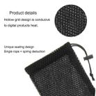 HAWEEL Pouch Bag for Smart Phones, Power Bank and other Accessories, Size same as 5.5 inch Phone(Black) - 4