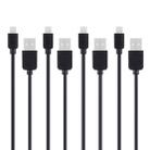 4 PCS HAWEEL 1m High Speed 8 pin to USB Sync and Charging Cable Kit for iPhone, iPad(Black) - 1
