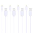 4 PCS HAWEEL 1m High Speed 8 pin to USB Sync and Charging Cable Kit for iPhone, iPad(White) - 1