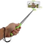 HAWEEL Mini Multifunction Wire Controlled Extendable Selfie Stick Monopod, For iPhone, Galaxy, Huawei, Xiaomi, HTC, Sony, Google and other Smartphones of Android or iOS(Green) - 1