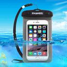 HAWEEL Transparent Universal Waterproof Bag with Lanyard for iPhone, Galaxy, Huawei, Xiaomi, LG, HTC and Other Smart Phones(Black) - 1