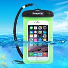 HAWEEL Transparent Universal Waterproof Bag with Lanyard for iPhone, Galaxy, Huawei, Xiaomi, LG, HTC and Other Smart Phones(Green) - 1