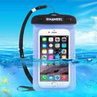 HAWEEL Transparent Universal Waterproof Bag with Lanyard for iPhone, Galaxy, Huawei, Xiaomi, LG, HTC and Other Smart Phones(Blue) - 1