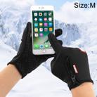 HAWEEL Mens Outdoor Sports Wind-stopper Full Finger Winter Warm Gloves, Two Fingers Touch Screen(Black) - 1