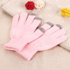 HAWEEL Three Fingers Touch Screen Gloves for Kids, For iPhone, Galaxy, Huawei, Xiaomi, HTC, Sony, LG and other Touch Screen Devices(Pink) - 2