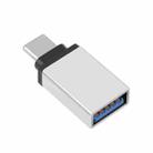 HAWEEL USB-C / Type-C Male to USB 3.0 Female OTG Data Transmission Adapter(Silver) - 1