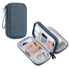 HAWEEL Electronic Organizer Double Layers Storage Bag for Cables, Charger, Power Bank, Phones, Earphones(Dark Blue) - 1