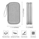 HAWEEL Electronic Organizer Double Layers Storage Bag for Cables, Charger, Power Bank, Phones, Earphones (Grey) - 2