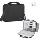 HAWEEL 13.0 inch-14.0 inch Briefcase Crossbody Laptop Bag For Macbook, Lenovo Thinkpad, ASUS, HP(Black) - 1