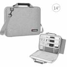 HAWEEL 13.0 inch-14.0 inch Briefcase Crossbody Laptop Bag For Macbook, Lenovo Thinkpad, ASUS, HP(Grey) - 1