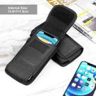HAWEEL 4.7 inch Nylon Cloth Phone Belt Clip Carrying Pouch with Card Slot(Black) - 5