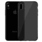 HAWEEL for iPhone X Soft Transparent TPU Protective Case(Black) - 1