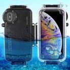 For iPhone XS Max HAWEEL 40m/130ft Waterproof Diving Case, Photo Video Taking Underwater Housing Cover(Black) - 1